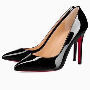 Christian Louboutin Black Heels size 37.5 (7.5)